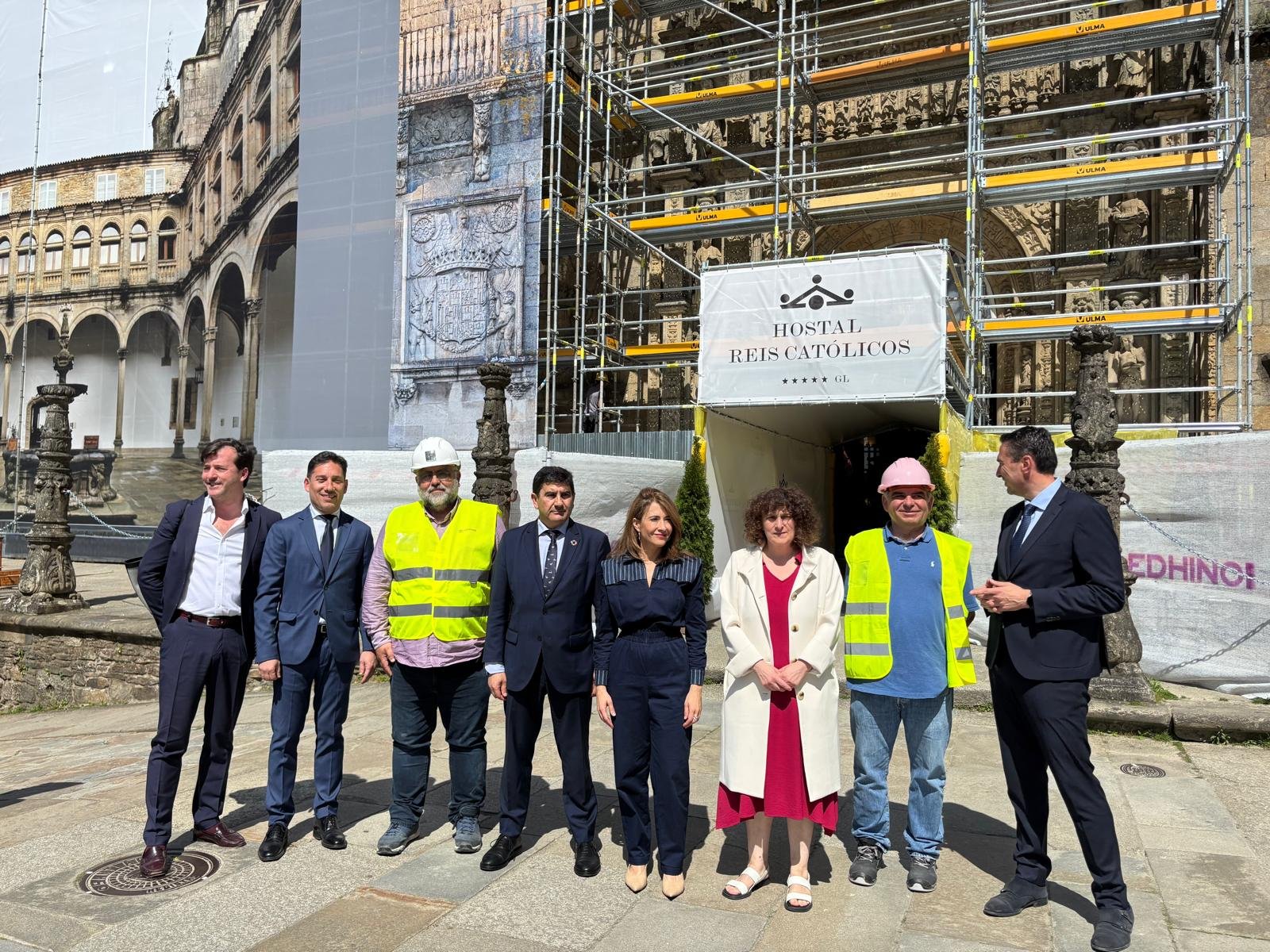 Visita obras Parador de Santiago