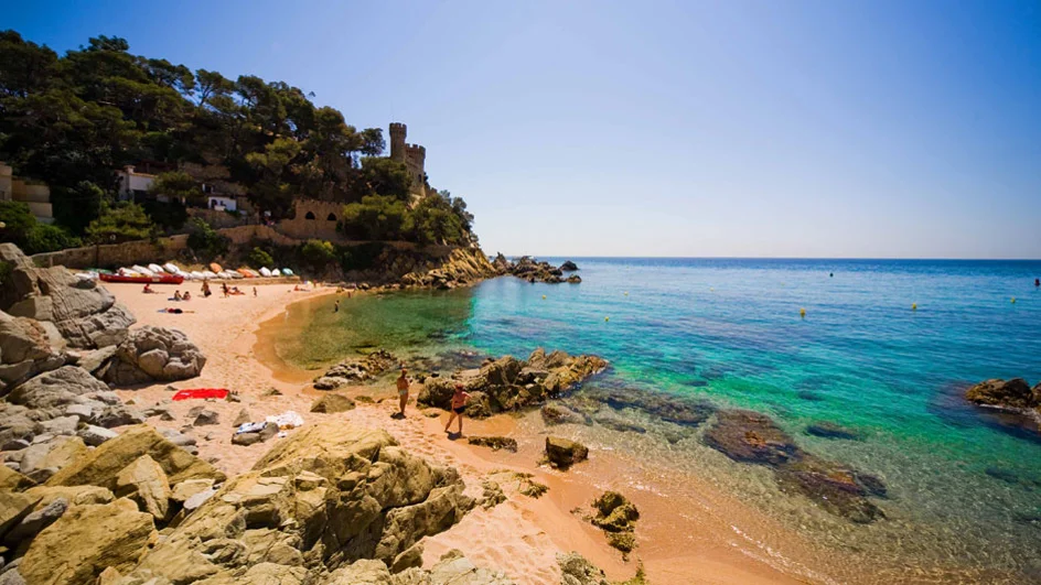 Vista de Lloret de Mar, destino turístico español de la Costa Brava